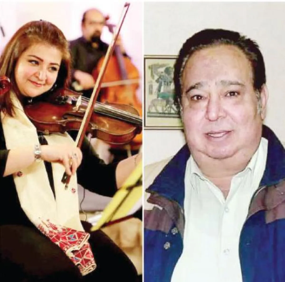 الفنان الراحل عامر ماضي وابنته عبيدة ماضي.PNG