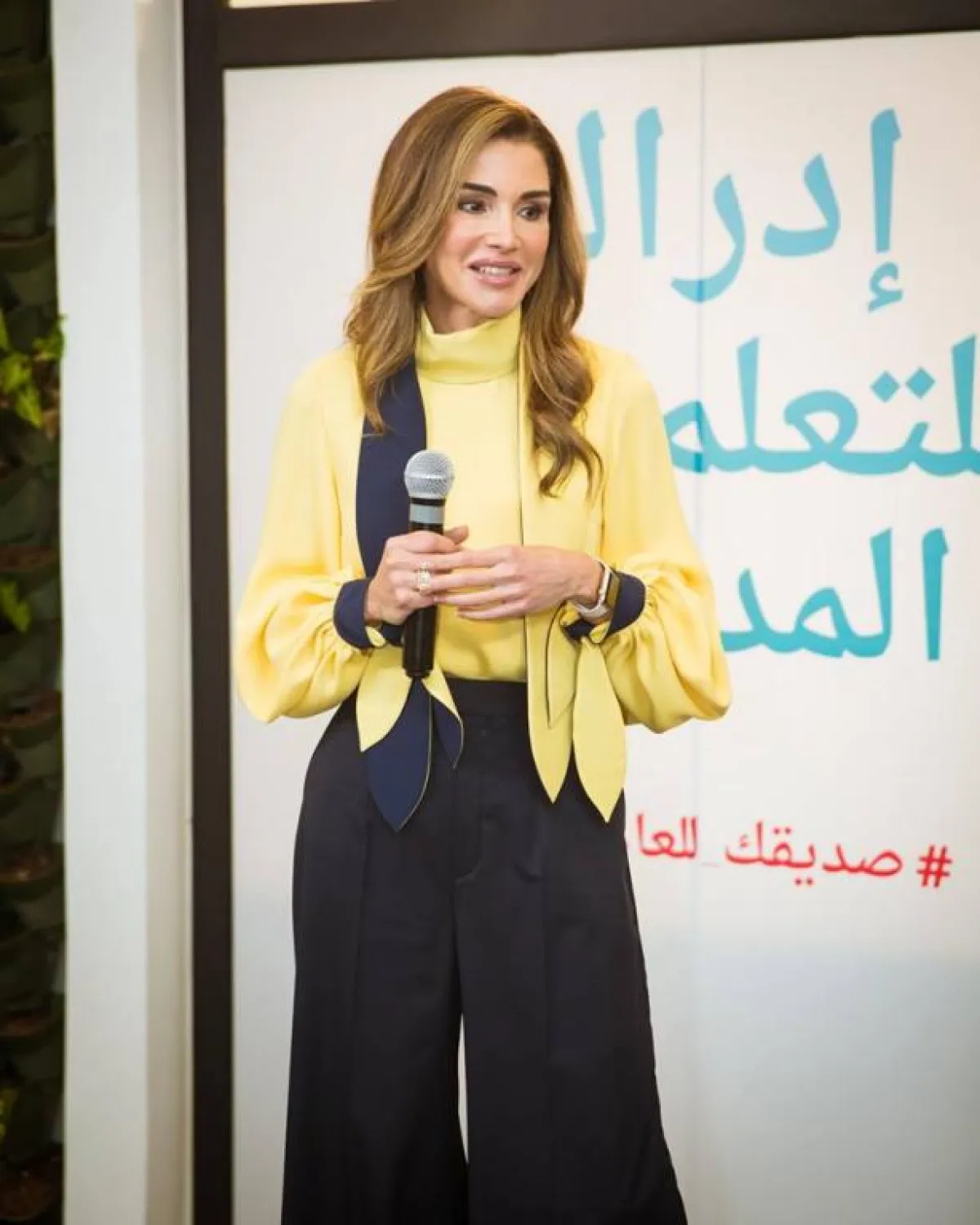 الملكة رانيا العبدالله، خلال إطلاق منصة إدراك.jpg