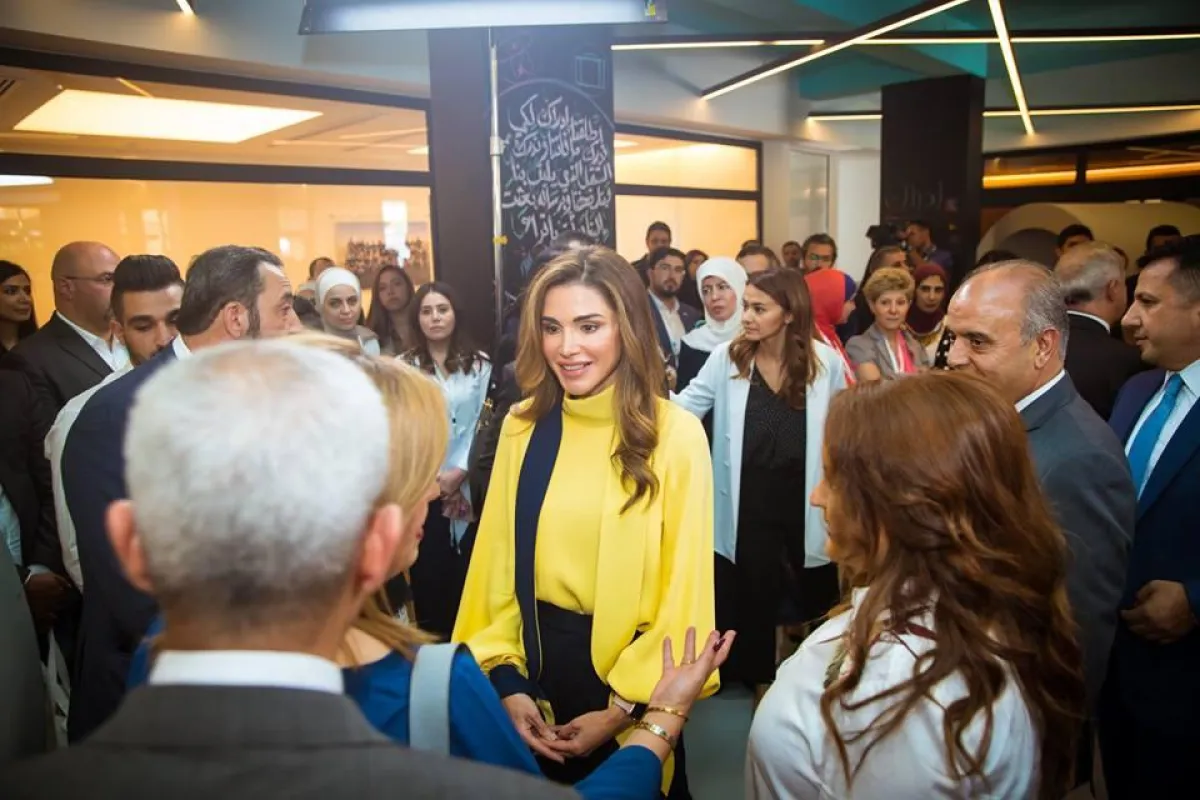 الملكة رانيا العبدالله، تطلق منصة إدراك للتعلم المدرسي.jpg