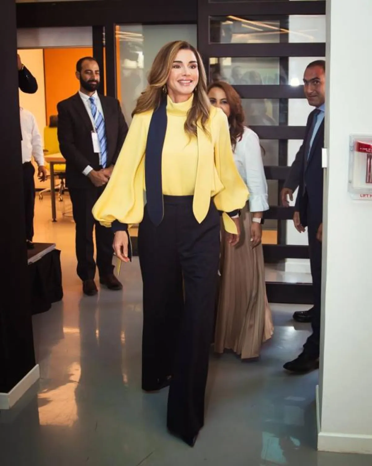 الملكة رانيا، خلال إطلاق منصة إدراك للتعلم المدرسي.jpg
