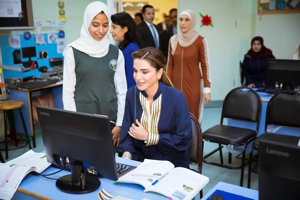 الملكة رانيا من الزيارة.jpg