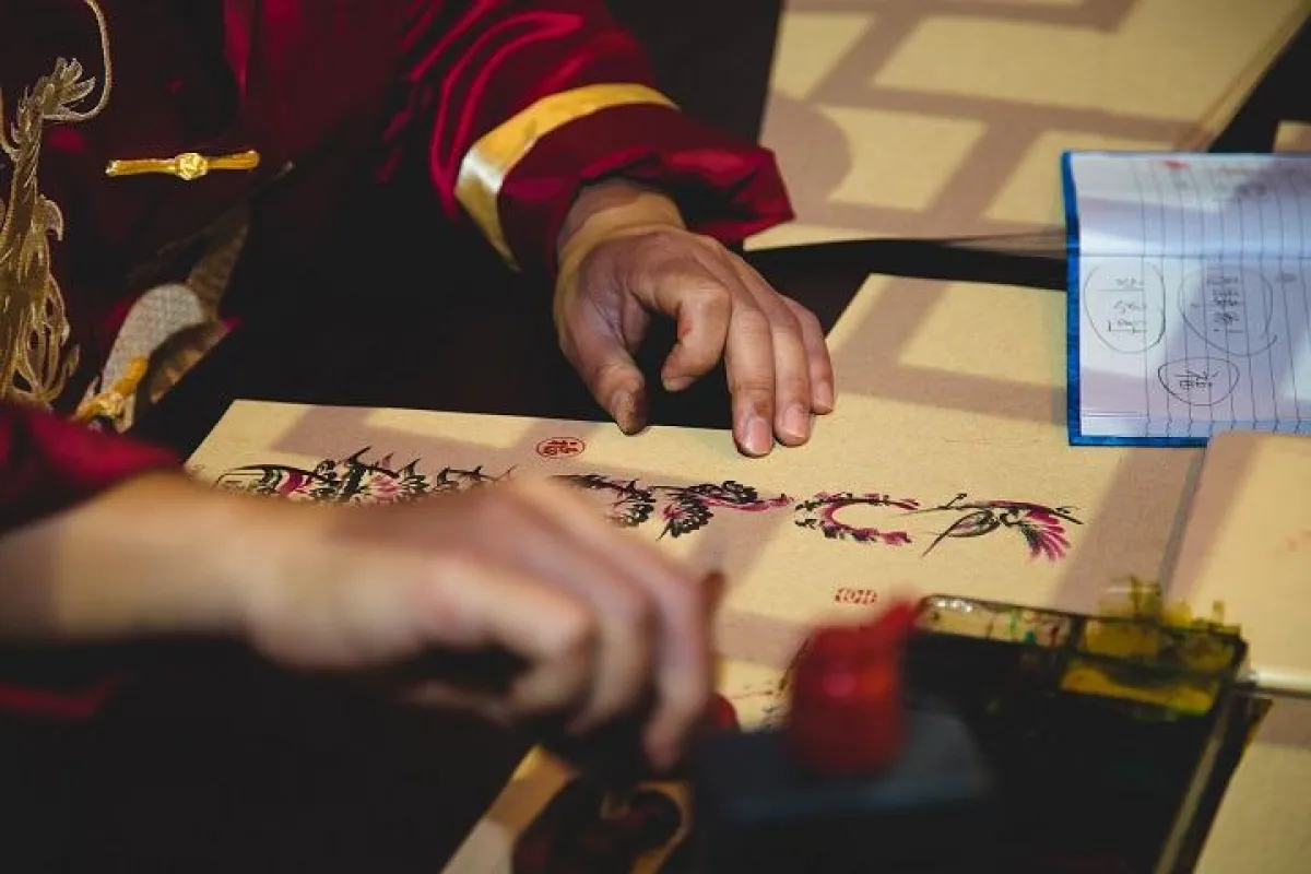 Chinese New Year Calligraphy at The Dubai Mall.jpg