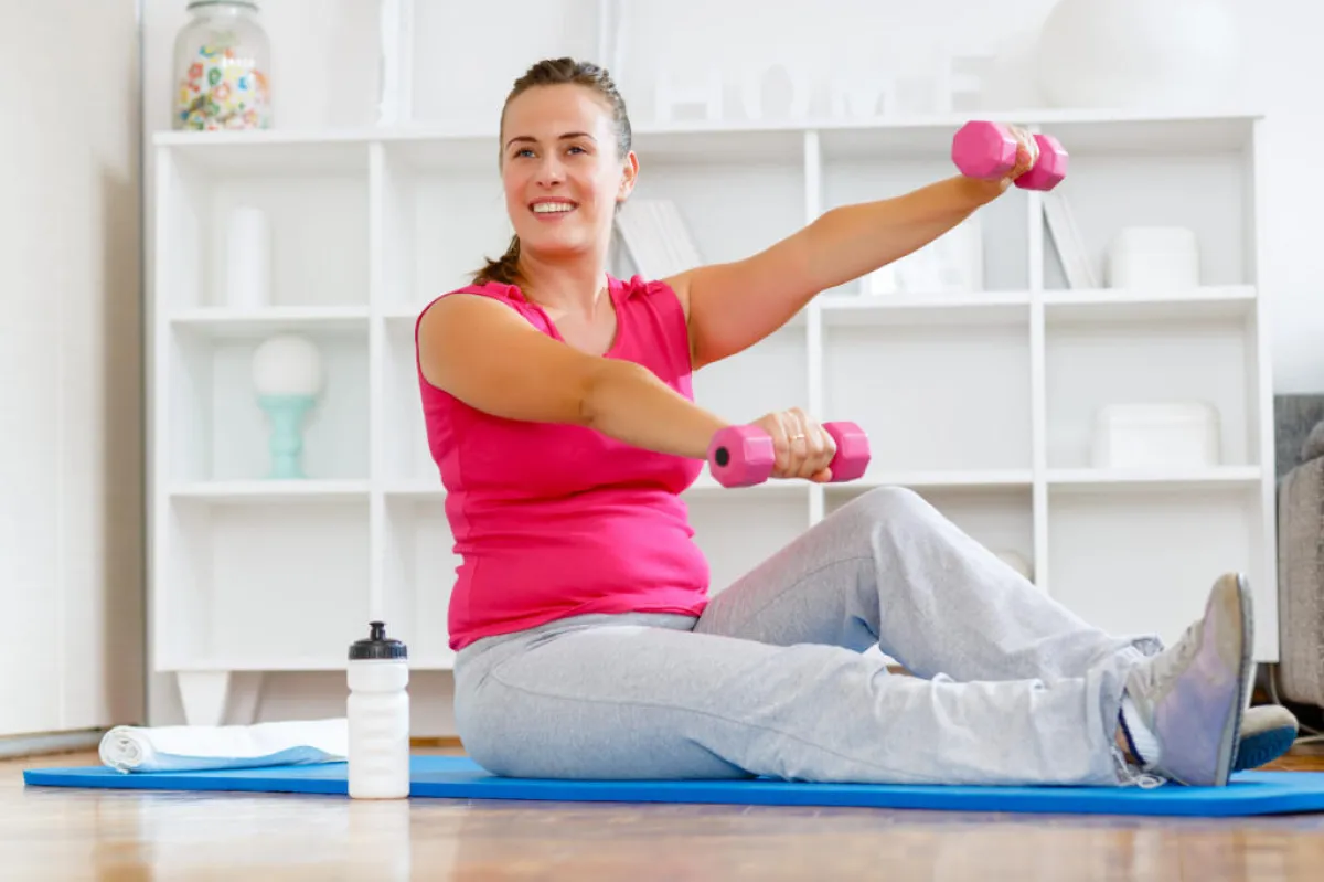 صورة لامرأة تمارس الرياضة