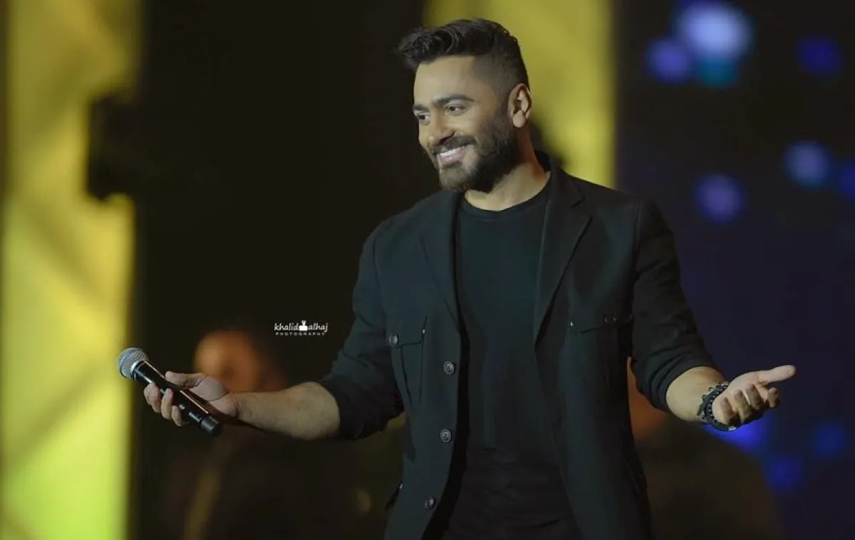 النجم تامر حسني.. الصورة من حسابه على انستقرام