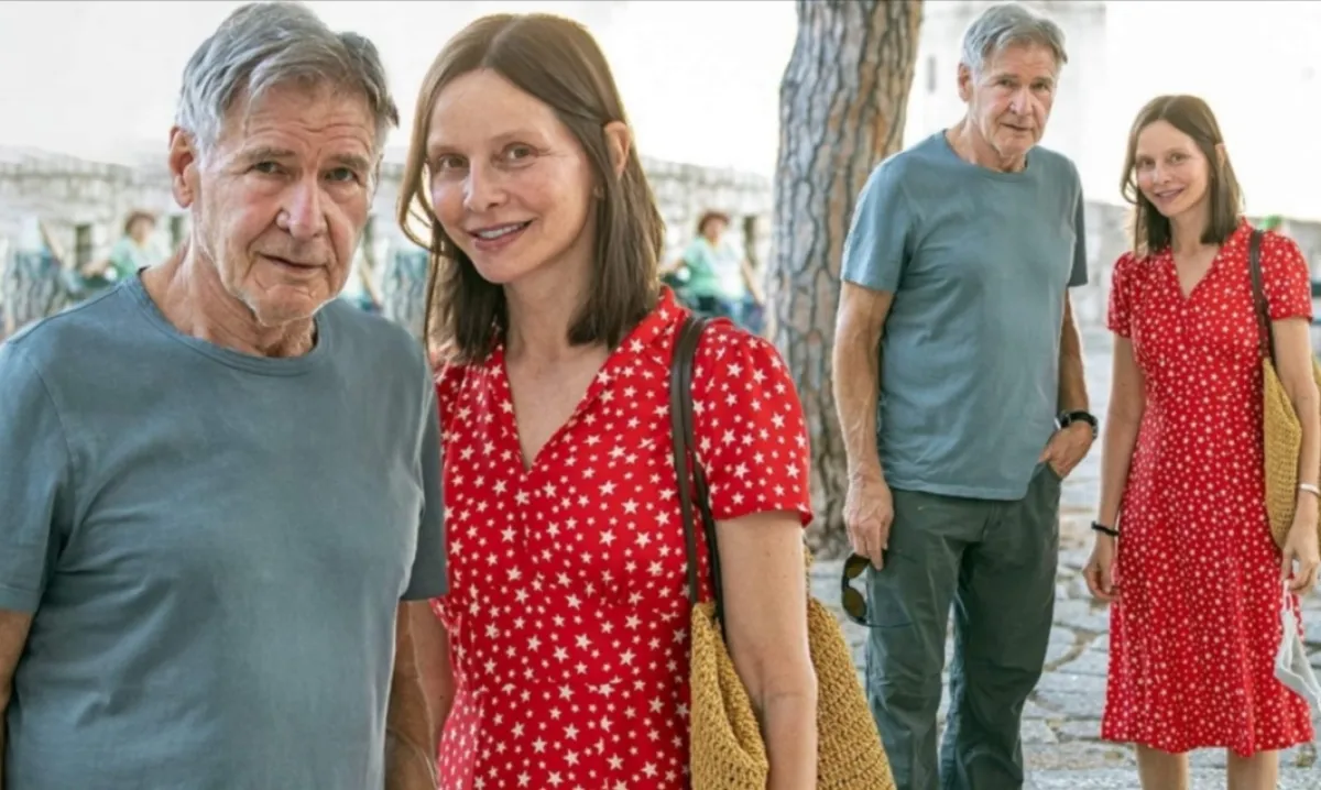 هاريسون فورد وزوجته كاليستا فلوكهارت- الصورة من فيس بوك الديلي ميل