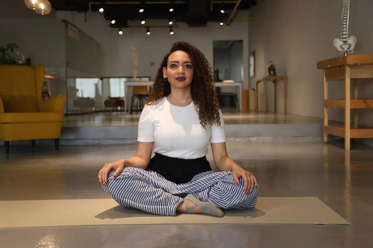 مدربة اليوجا ريم ملاوي 