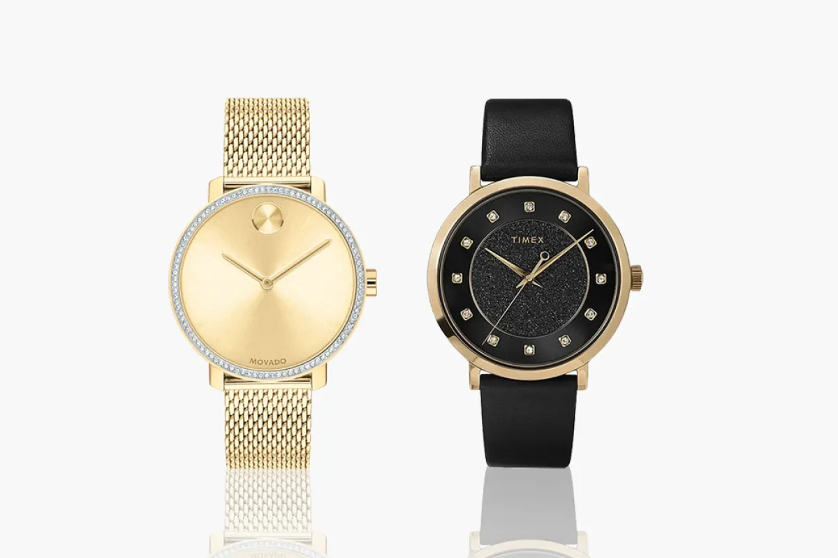 ساعات يد مرصعة بالكريستال لإطلالة أنيقة 