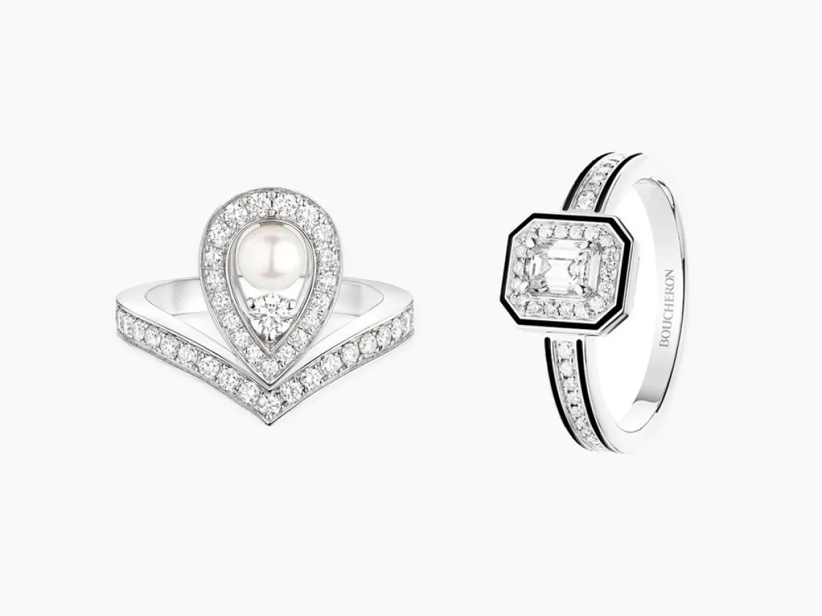 موديلات خواتم سوليتير ذهب أبيض