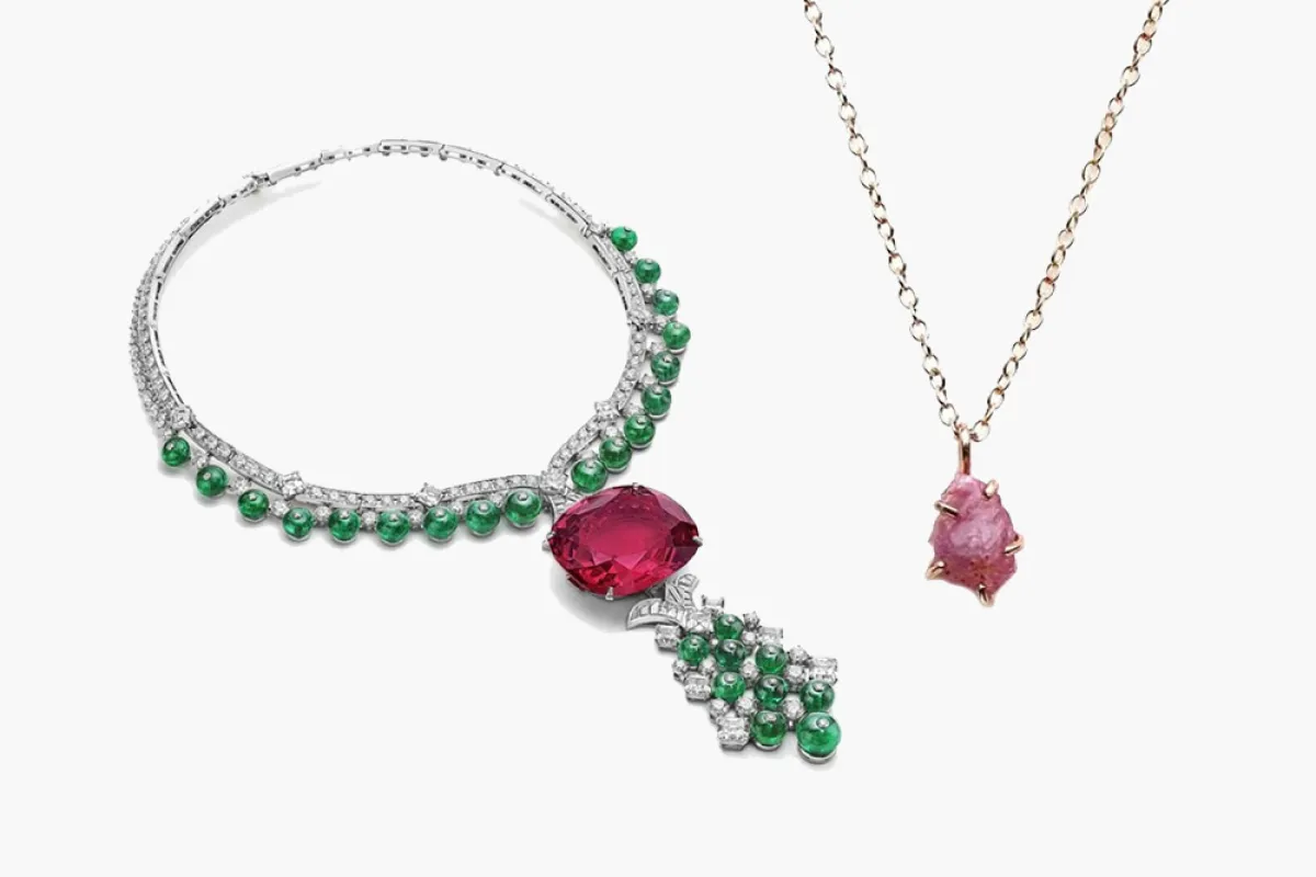 موديلات عقود فاخرة بحجر الإسبنيل 