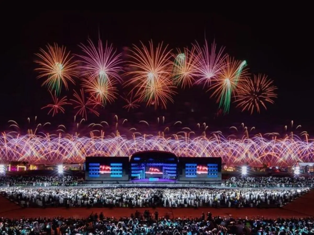 صورة عامة من افتتاح موسم الرياض  