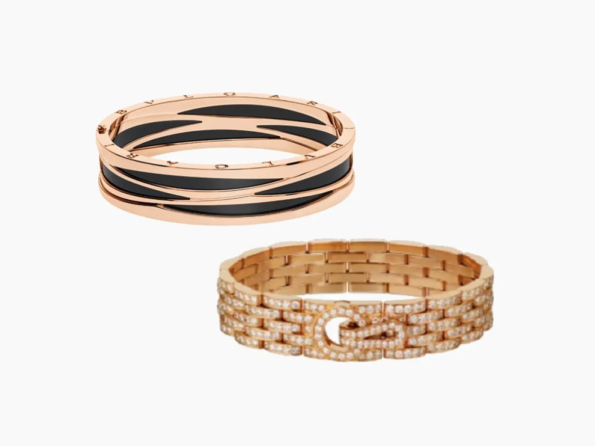 أساور عريضة فاخرة من أهم الماركات العالمية