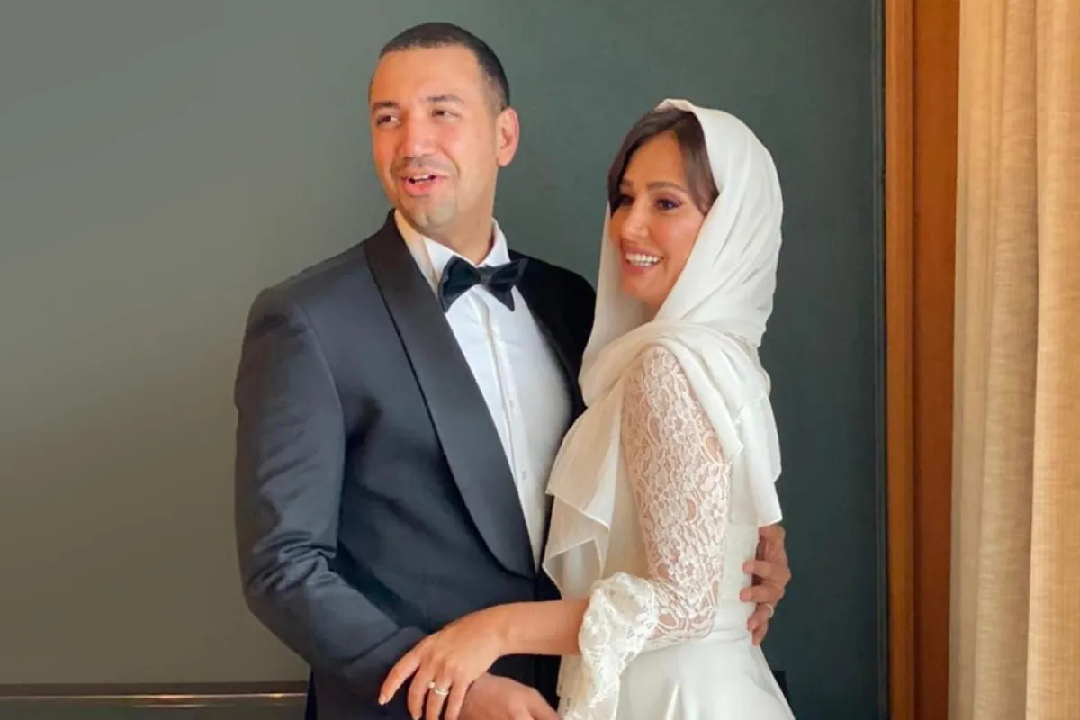 حلا شيحة وزوجها معز مسعود 