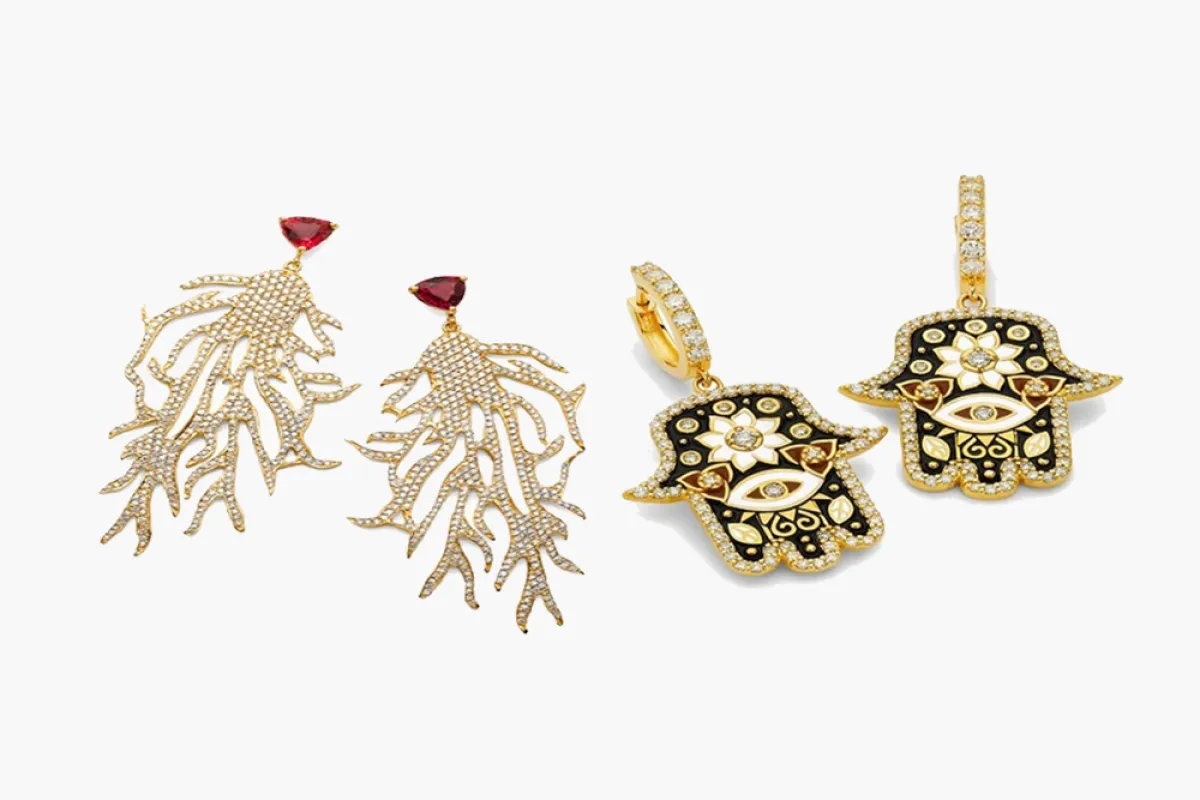 أقراط شرقية بتصاميم جذابة