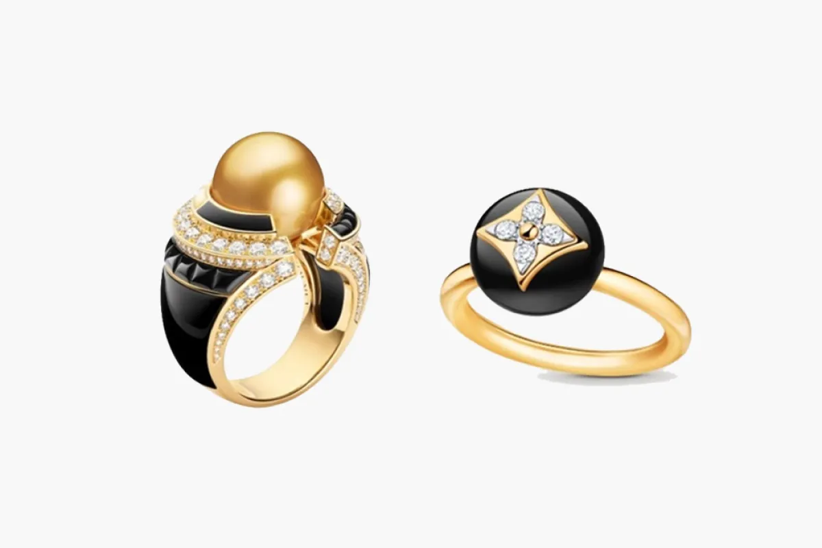 خواتم من حجر العقيق الأسود 