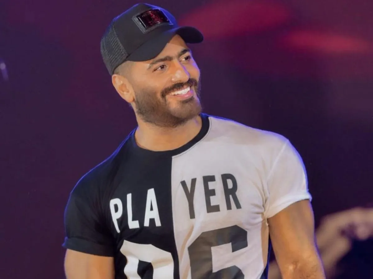 تامر حسني من حفله بالساحل الشمالي.. الصورة من حساب تامر على انستقرام