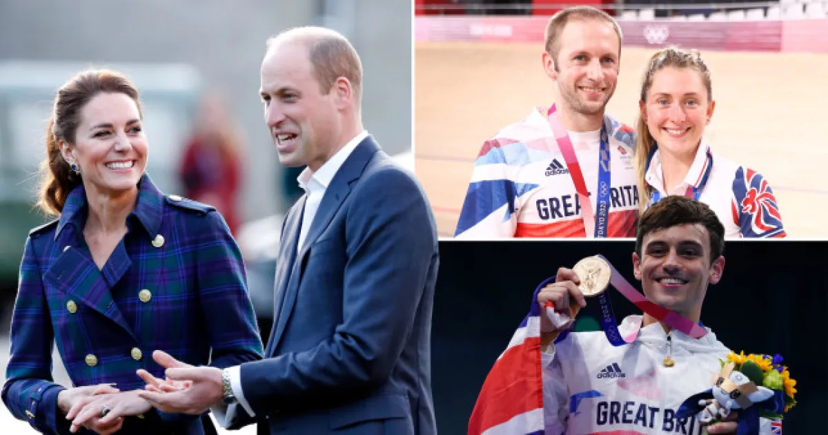 كيت وويليام يشيدان بالفرق البريطانية- الصورة من موقع مترو