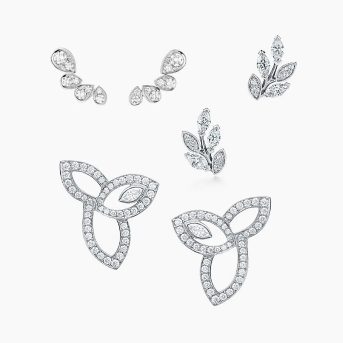 موديلات أقراط ألماس صغيرة للفتاة