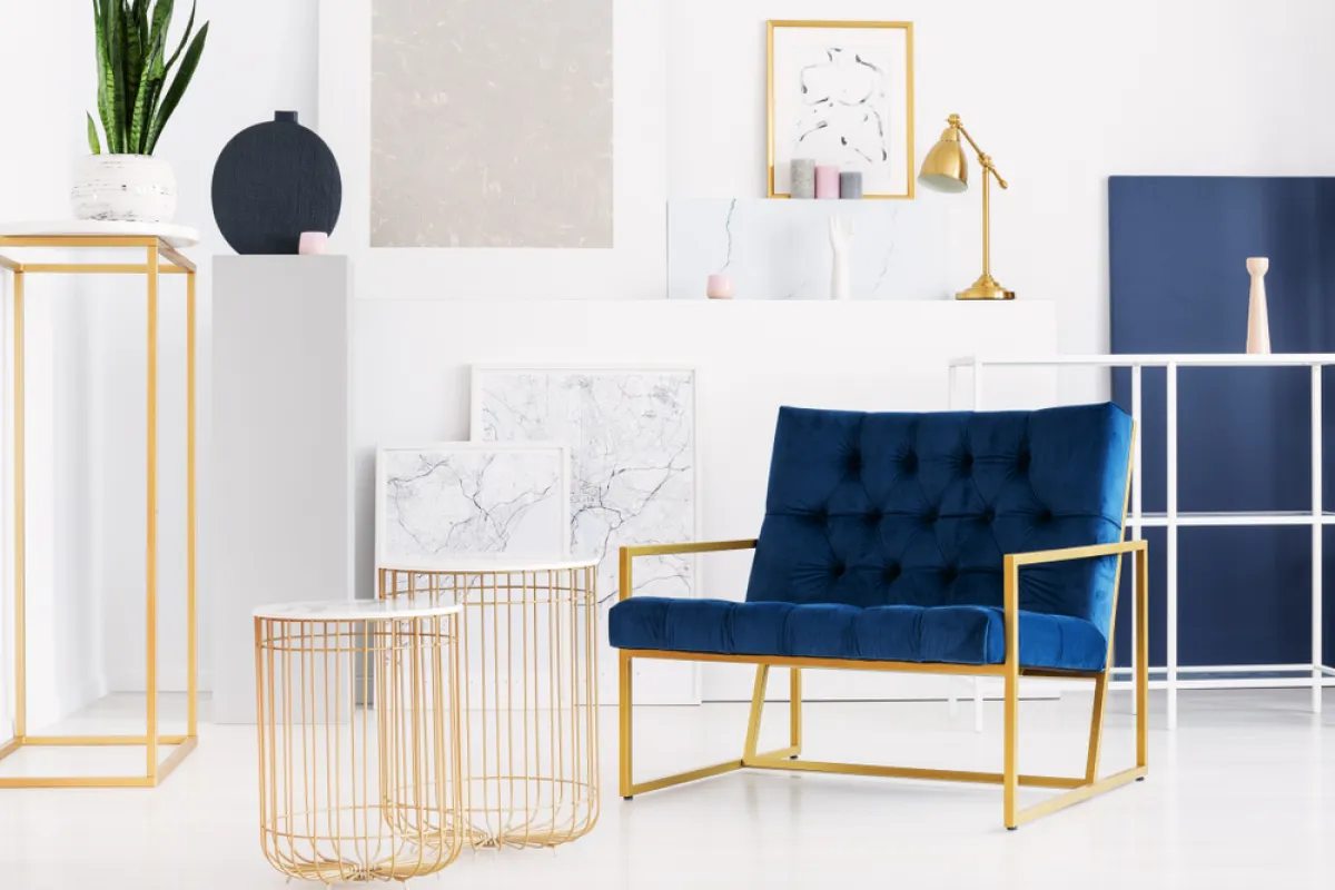 الذهبي في تفاصيل الديكور