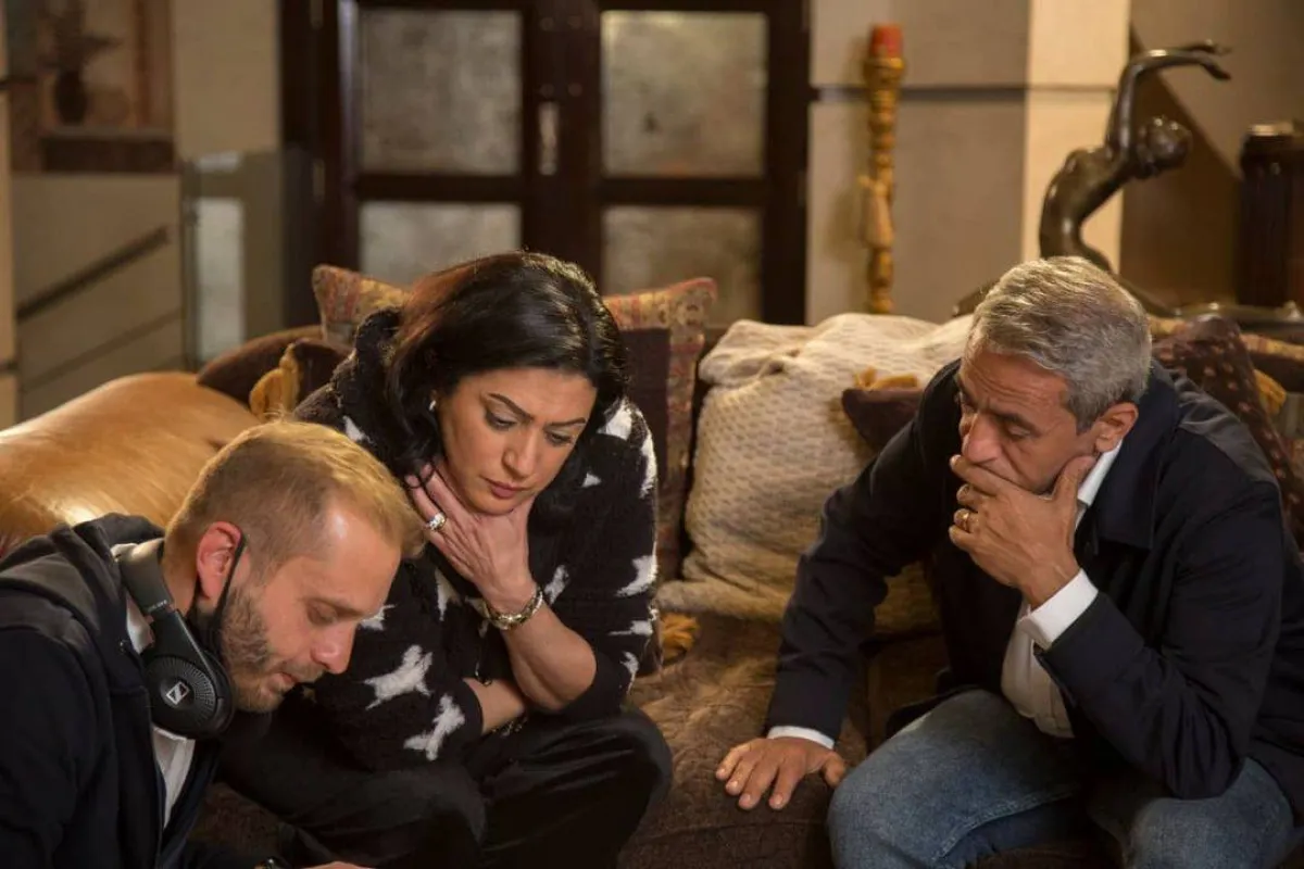 وفاء صادق في كواليس تصوير مسلسل ولاد ناس - الصورة من حسابها على انستغرام