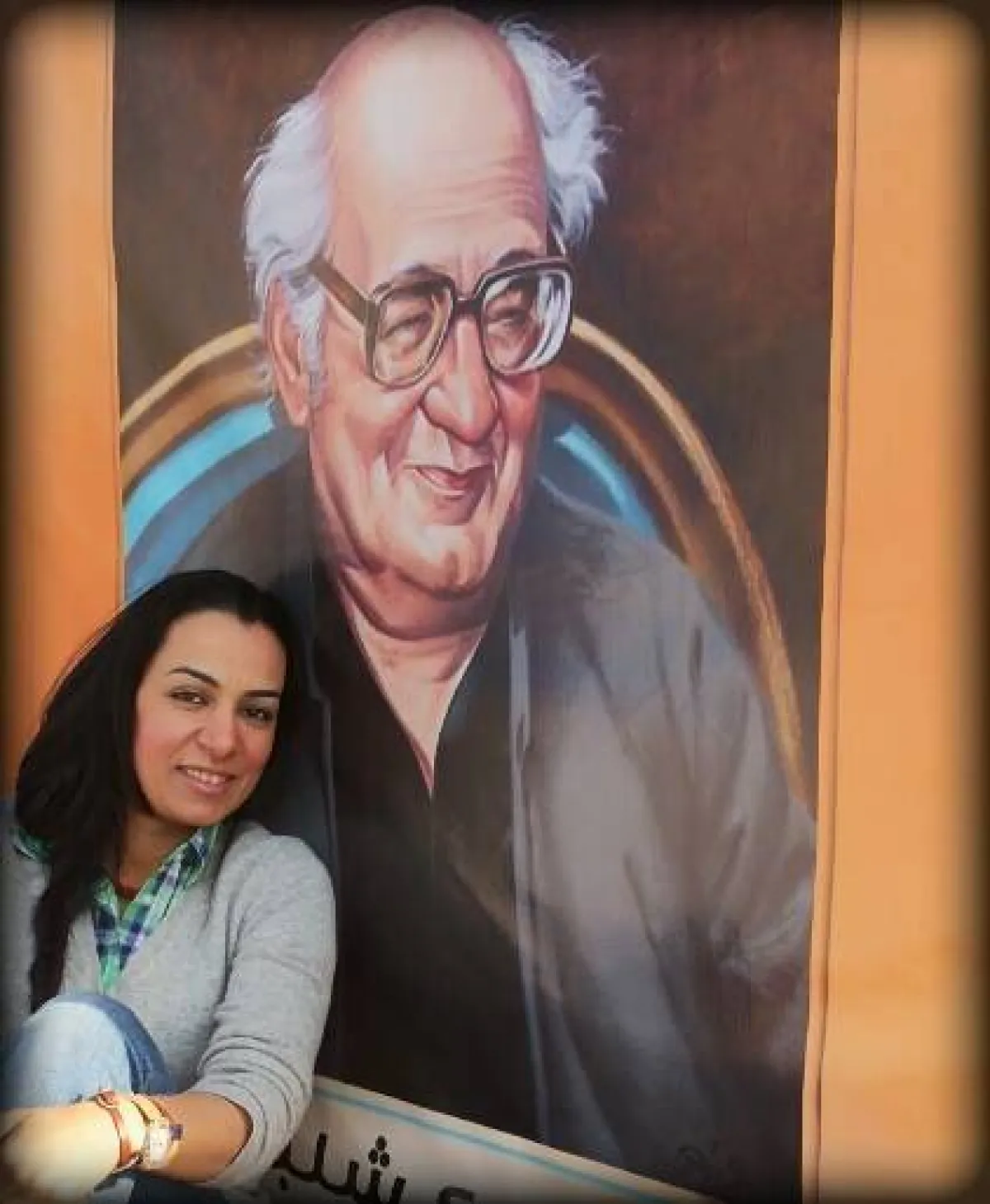 الراحلة إيمان خيري مع والدها الكاتب الكبير خيري شلبي- من فيسبوك إيمان خيري