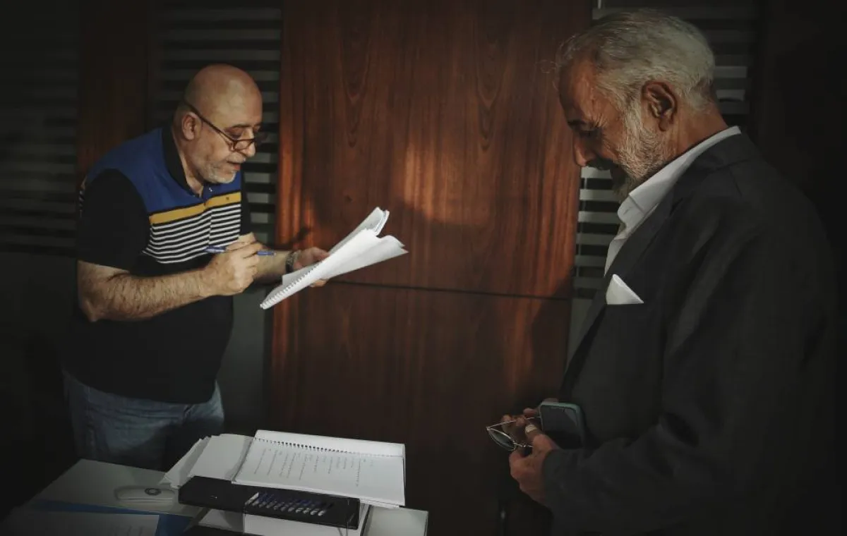 المخرج أحمد ابراهيم أحمد  وأيمن زيدان- الصورة من الشركة المنتجة للفيلم