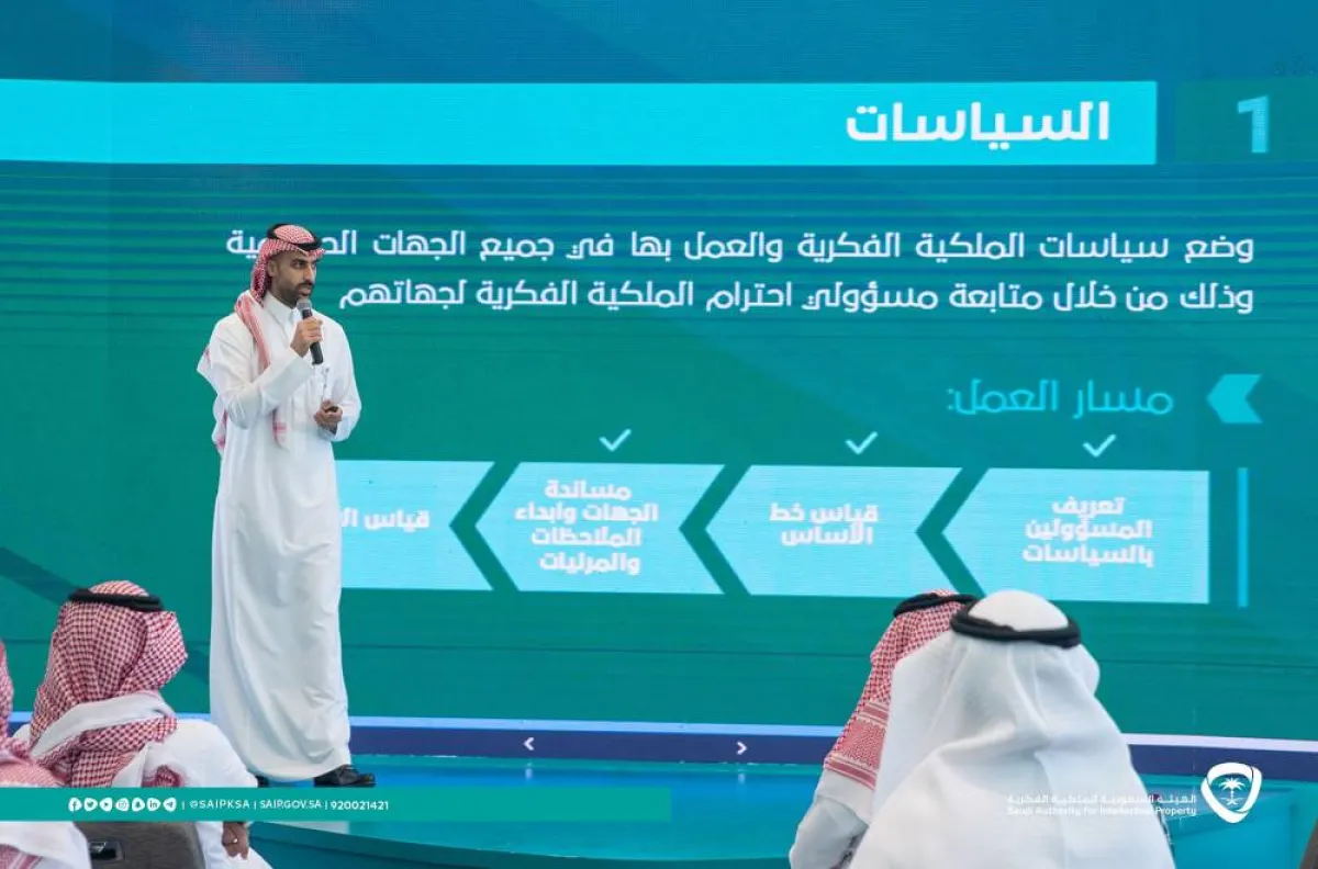 اعتماد 76 مسؤولًا لاحترام الملكية الفكرية لدى الجهات الحكومية