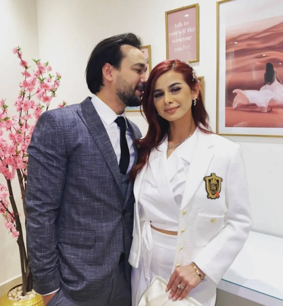 منة عرفة وزوجها محمود المهدي - الصورة من حساب المهدي على إنستقرام