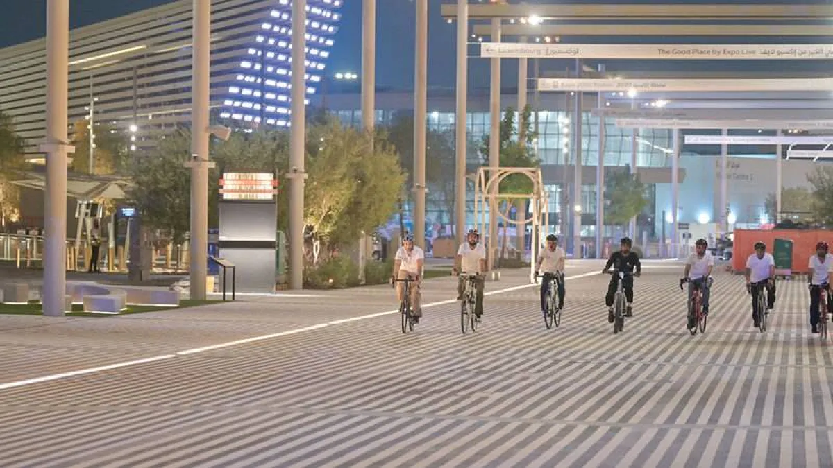 جولة الشيخ محمد بن راشد في إكسبو