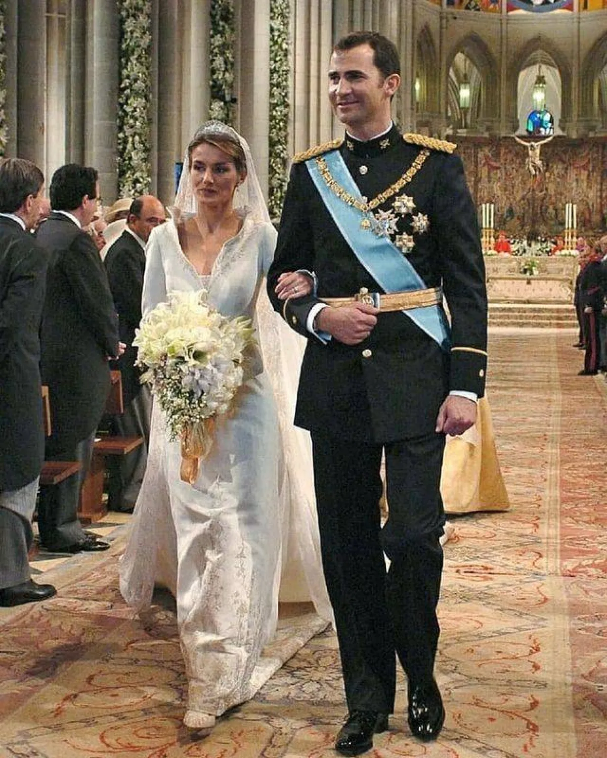 زواج الملكة ليتيزيا والملك فيليب- الصورة من حساب Europe royals على إنستغرام