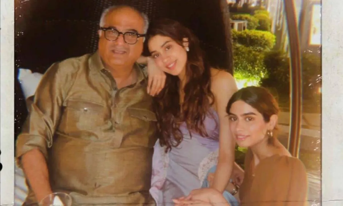 بوني كابور وابنتاه- الصورة من حساب جانفي كابور على إنستغرام