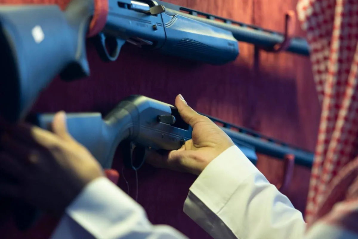 بعض الأسلحة المعروضة