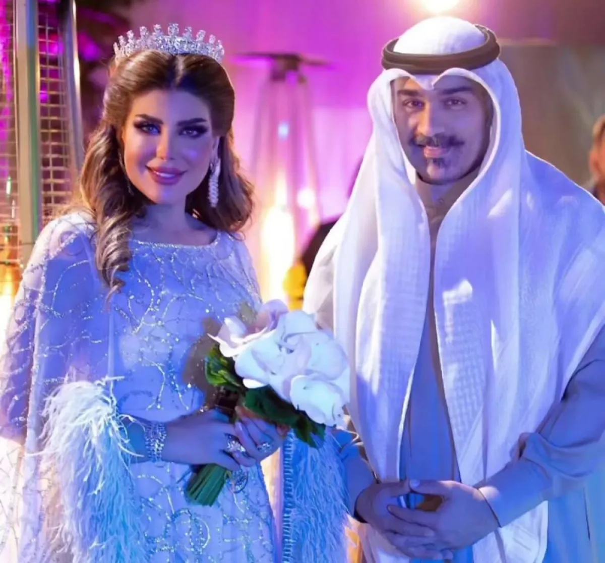 إلهام الفضالة وشهاب جوهر - الصورة من حساب إلهام الفضالة في إنستقرام