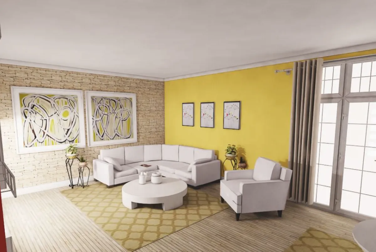 الرمادي والأصفر   