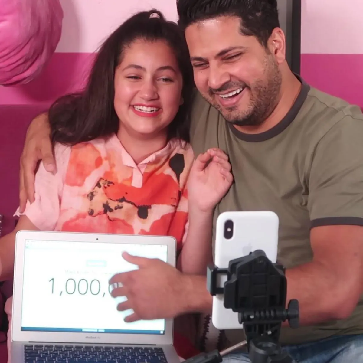 لين ووالدها عمر الصعيدي بعمر الطفولة - الصورة من حسابها على انستغرام