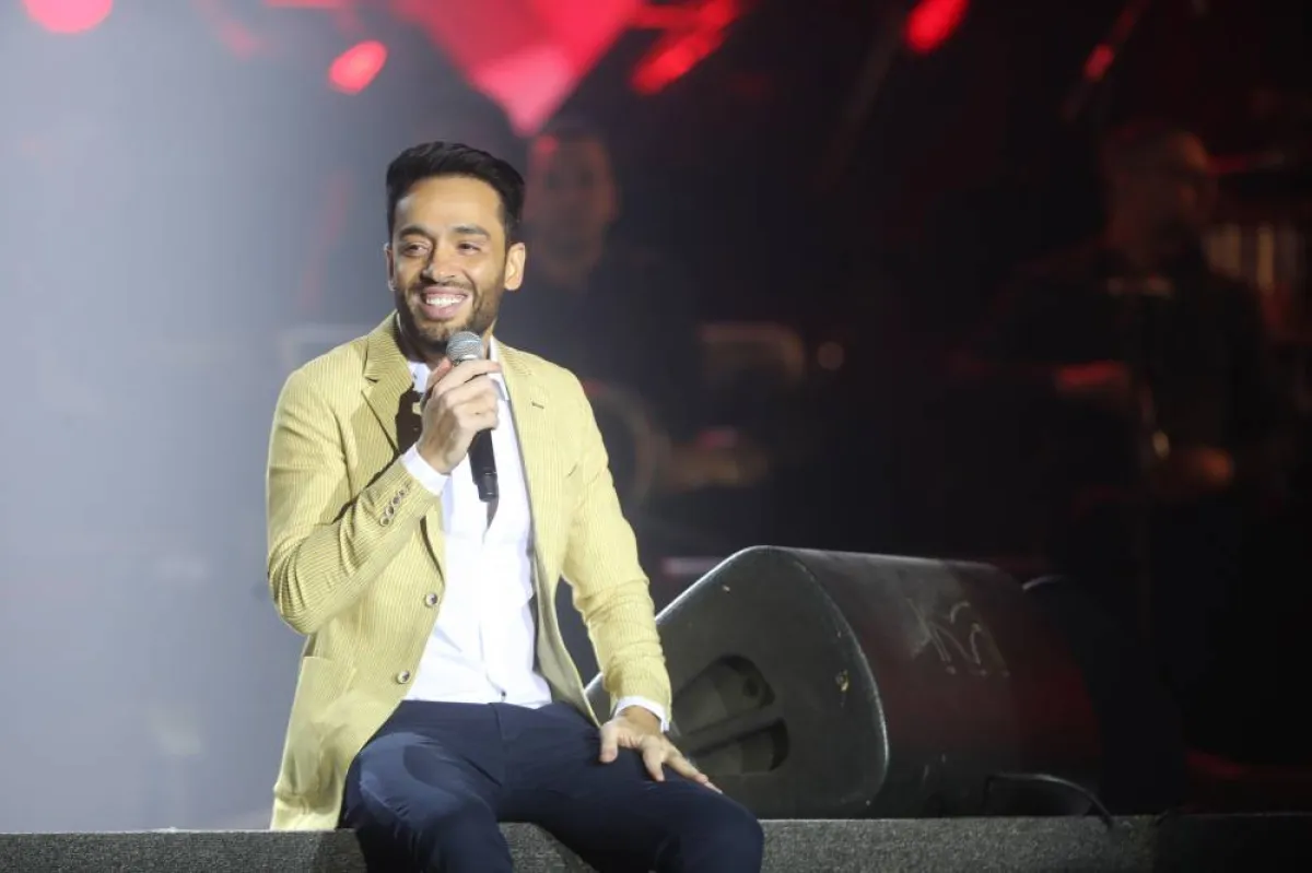 رامي جمال من الحفل  - تصوير عيسى الدبيسي