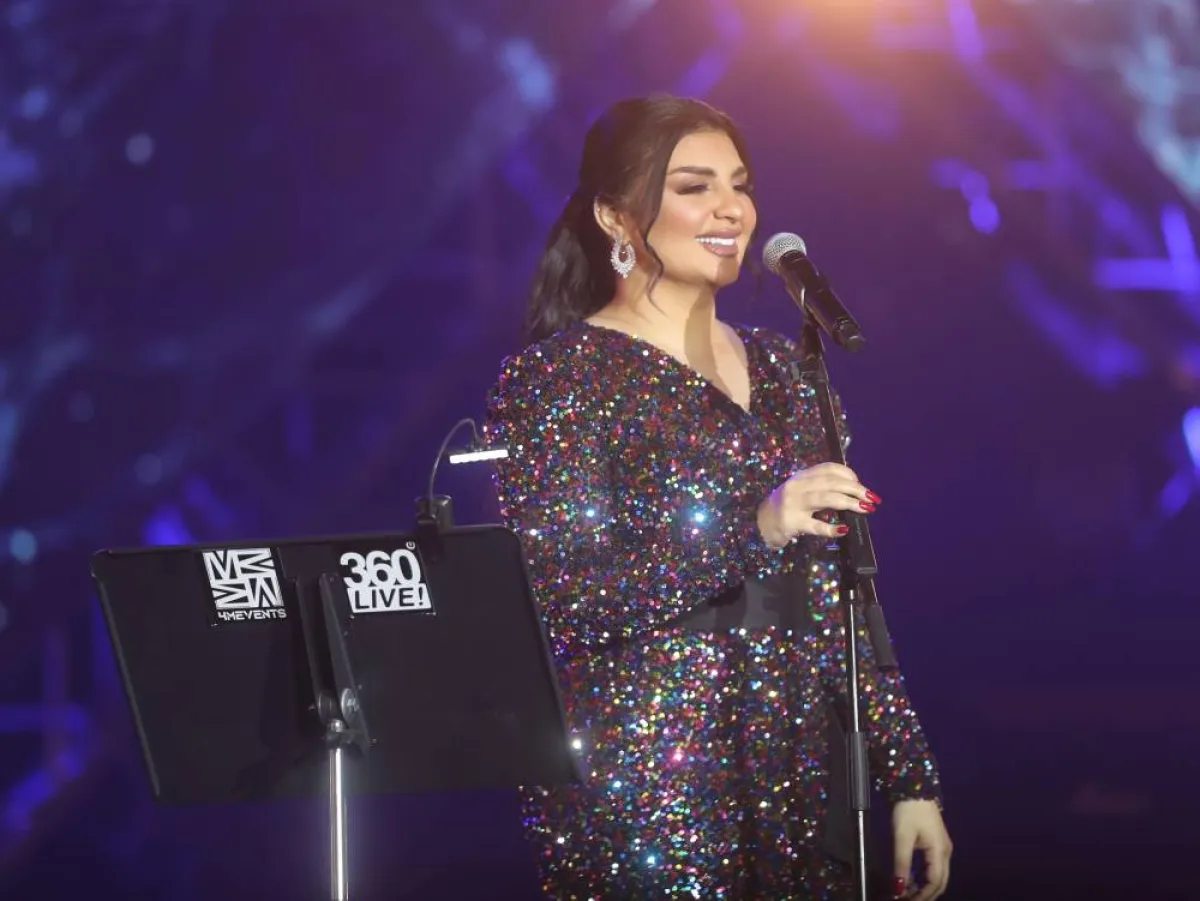 أصيل هميم من الحفل - تصوير عيسى الدبيسي