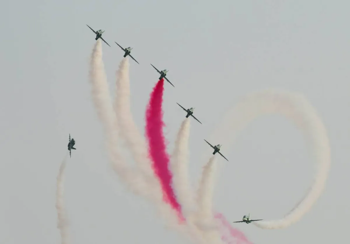 عروض جوية في اليوم الوطني- من تصوير علي خمج