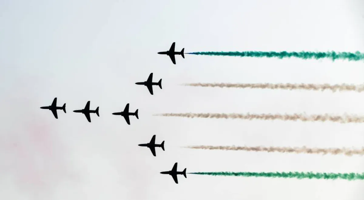 اليوم الوطني السعودية وعروض جوية- من تصوير علي خمج