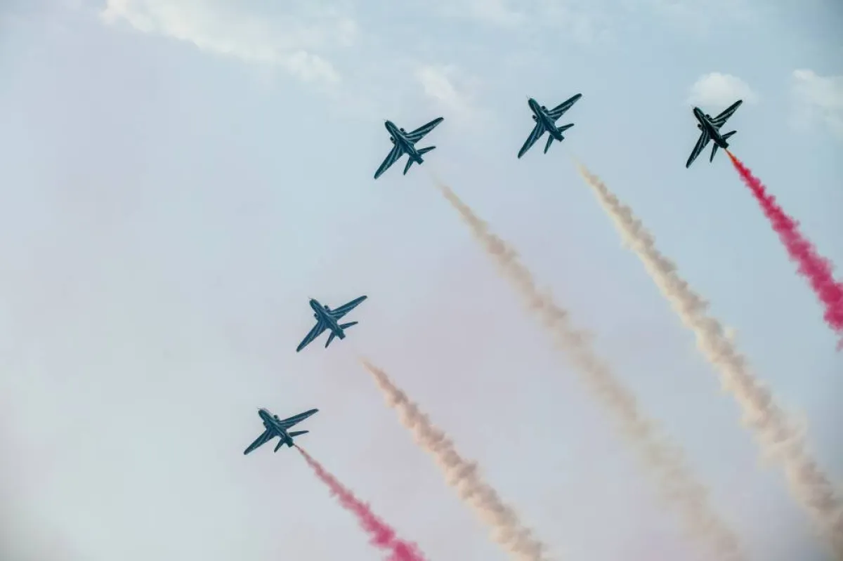 عروض جوية في اليوم الوطني- من تصوير علي خمج