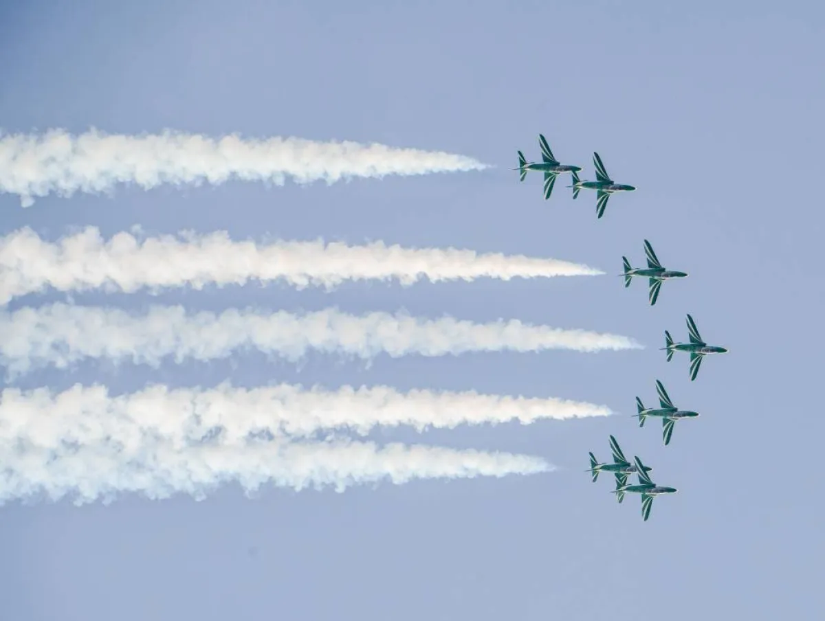 عروض جوية في اليوم الوطني- من تصوير علي خمج