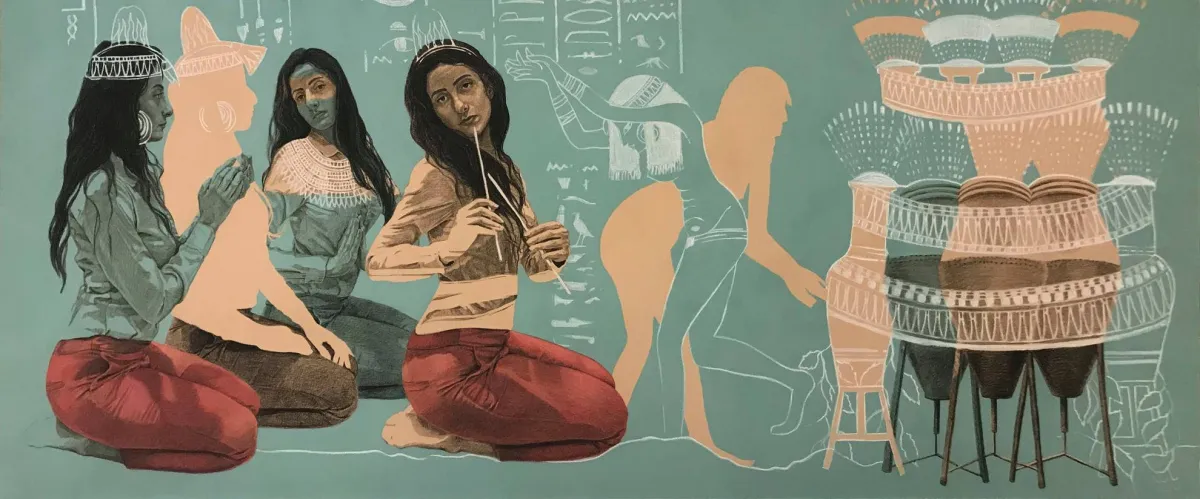 محمد عيد - أكريلك على كانفاس - من فيس بوك جاليري ضي