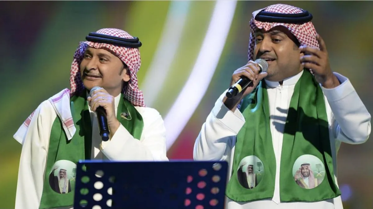 عبدالمجيد عبدالله وراشد الماجد - الصورة من حساب راشد الماجد على الانستجرام