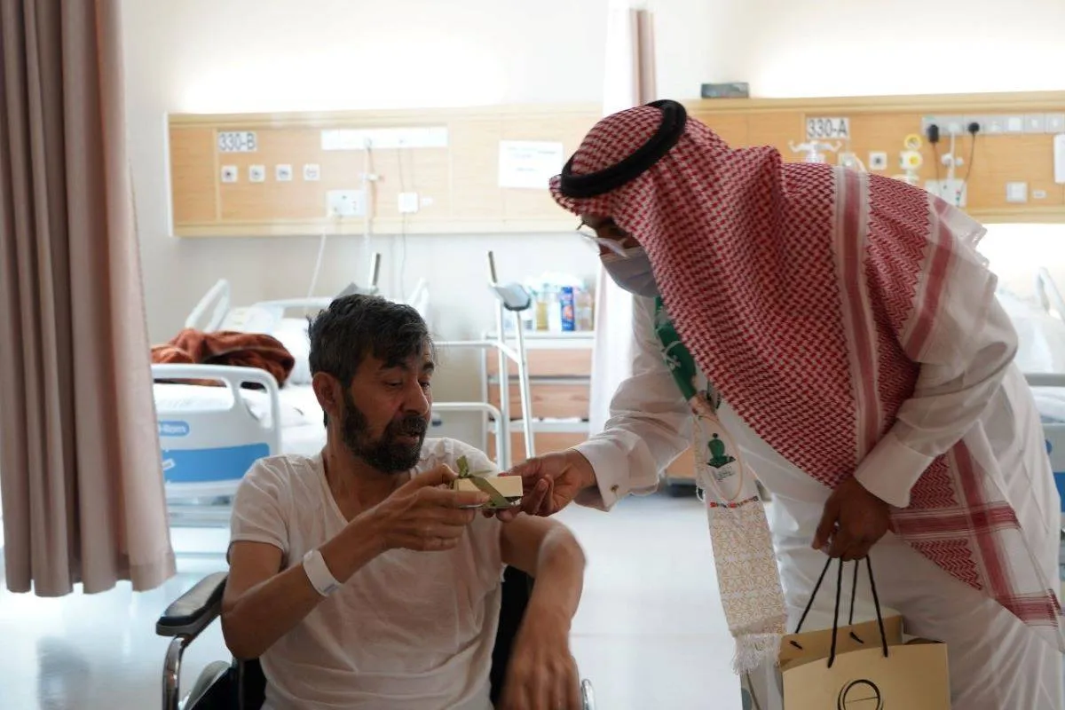 من زيارة جمعية قلبي للمرضى