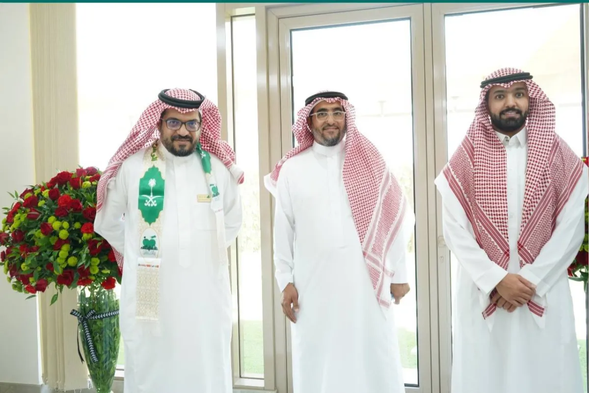  عبدالله النقيدان المدير التنفيذي لجمعية قلبي مع عبدالله اللحيدان المدير التنفيذي لمركز التخصصي الطبي