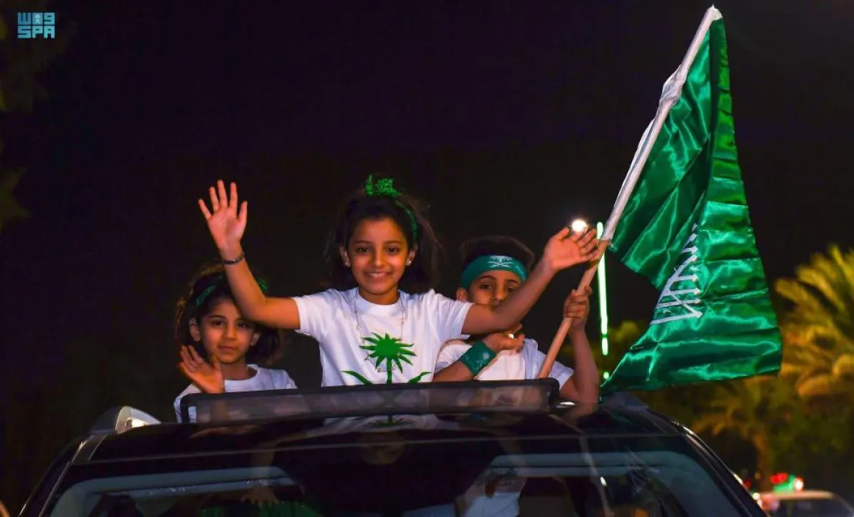 صور من مشاركة الأطفال باحتفالات اليوم الوطني 91