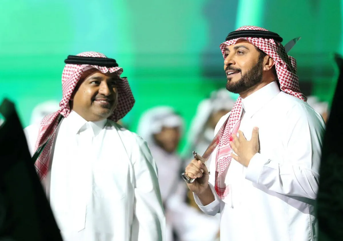 ماجد المهندس وراشد الماجد من الأوبريت - تصوير يزيد ناصر