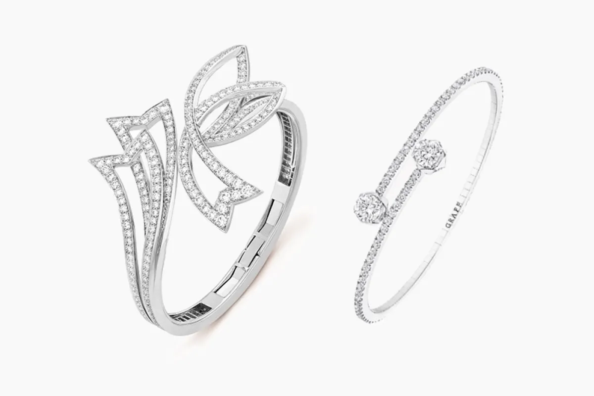 أجمل أساور الألماس من أهم الماركات العالمية لعروس الموسم