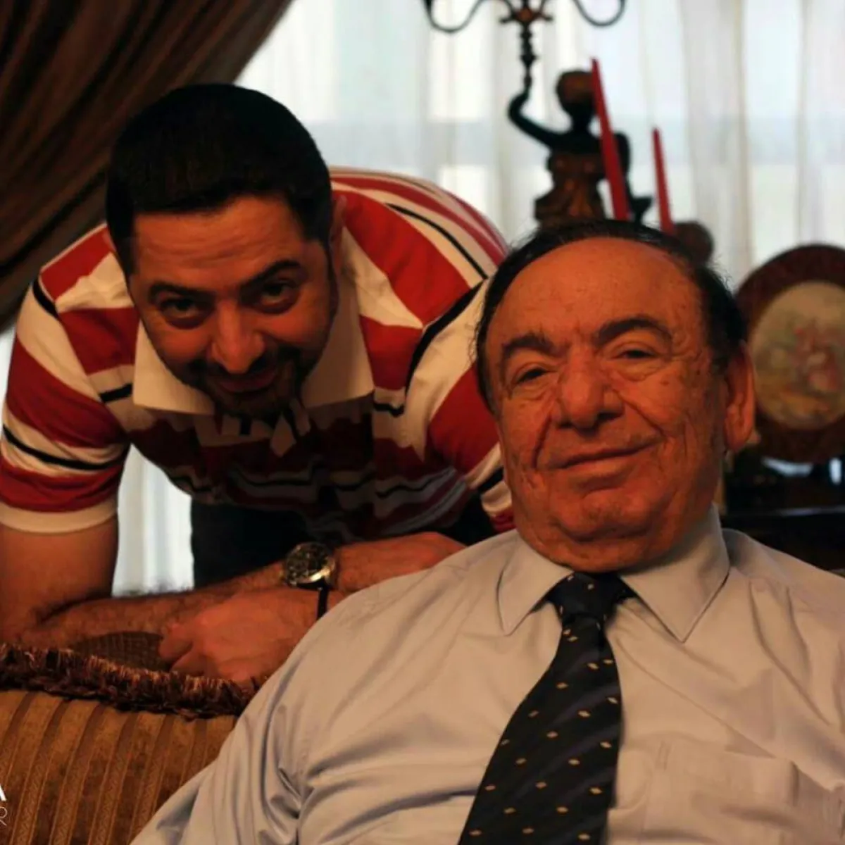 صباح فخري ونجله أنس - الصورة من حساب أنس على فيسبوك