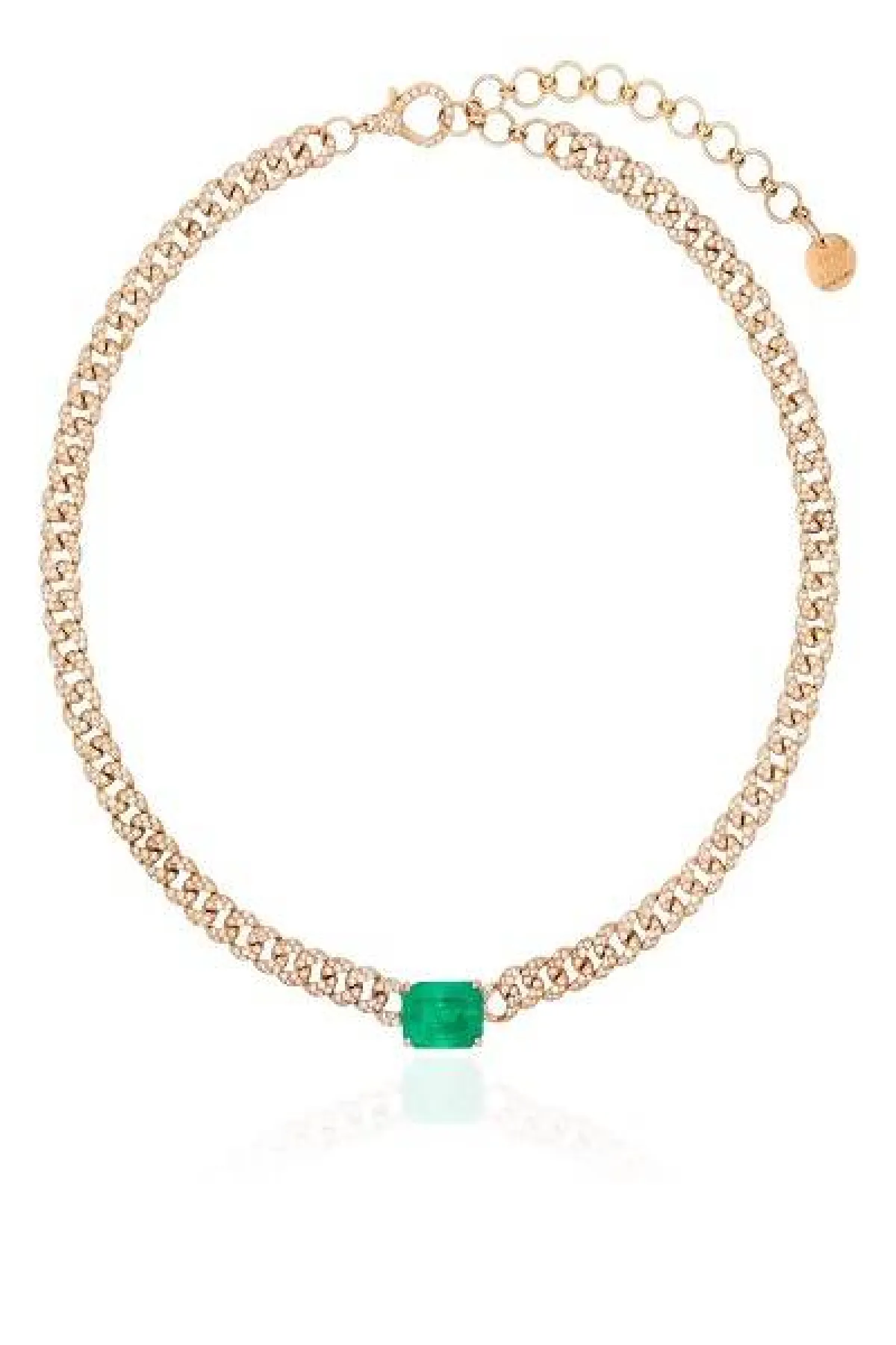 عقد شوكر مرصع بالزمرد من shay