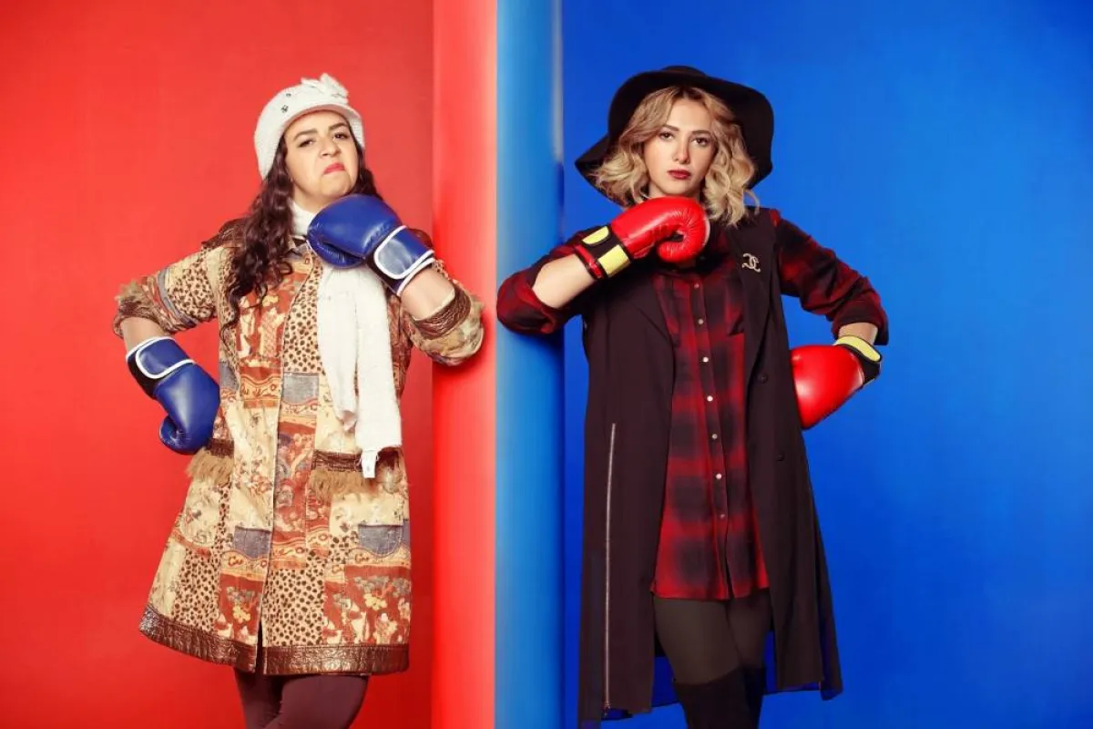 دنيا وإيمي سمير غانم من مسلسل نيللي وشريهان - الصورة من حساب دنيا على الفيس بوك